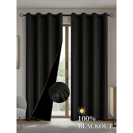 Mörkläggningsgardiner med värmeisolerande foder för vardagsrum, sovrum, kök, heminredning, rumsdekoration