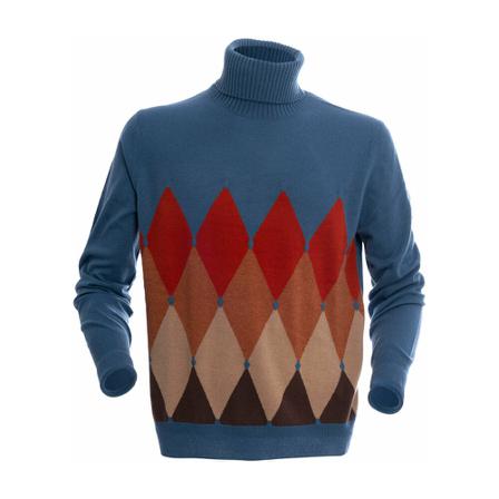 Ballantyne, Classic Diamond Turtleneck Blauw, Heren, Maat:L