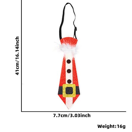 Julklapp för barn Tecknad slips Smycken Julfest Dekoration Snögubbe Älg Icke-knutande Filt Slips