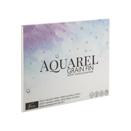 Akvarellblock 24 x 32 cm : 18 ark, 300 gram 9788775372980