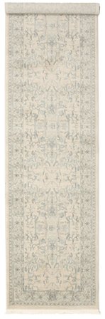 Vintage Floral Small Ziegler Manhattan Rug - Beige/Light Blue 80X400 Classic Style