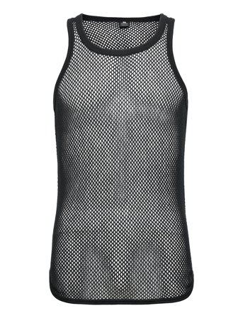 Dovre Wool Mesh Tank Top Black Dovre