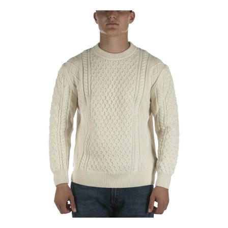 Gant - Stickade Tröjor - Beige - Herr - Storlek: L, Herr, Storlek: L