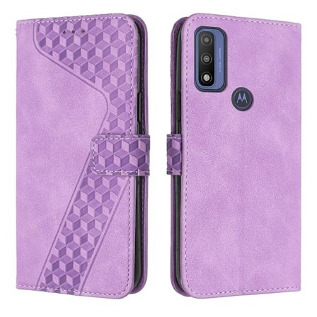 Moto G Pure Deksel, PU Lær Flip Cover Magnetisk Lås Design Lommebok Kortspor Stativ Deksel