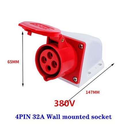 Industrial Plug and Socket -liitin 32A 32A