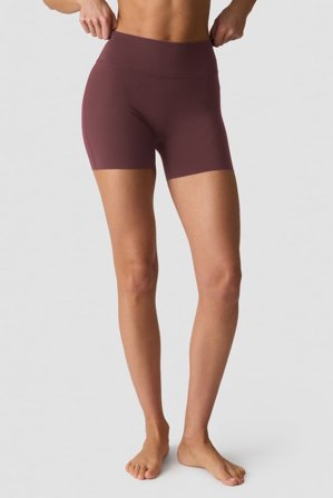 Nimble Midi Shorts Dull Berry Red