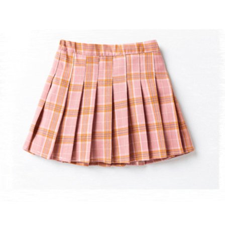 Bedetter Piger Højtaljet Plisseret Lynlås Tennis Style Skater Mini Nederdel