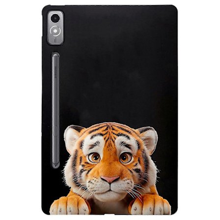 Skal för Lenovo Tab P12 Mönstertryck Slim TPU Tablet Skyddsfodral - Liten Tiger