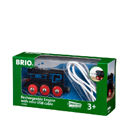 Brio Klassiskt ånglok, uppladdningsbar USB Träleksaker ONESIZE