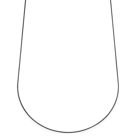 Essentials | Collar de cadena de serpiente en negro metalizado de 1 mm para hombres - Collares de cadena