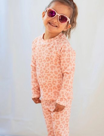 Geggamoja Uv Sweater Pink Leo - Pink - 74-80