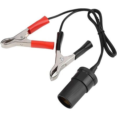 Cigarettändaradapter, 12V Car Battery Clip On Adapter Cigarettuttag Tändare Reseladdare
