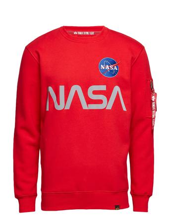 Nasa Reflective Sweater Sweat-shirt Tröja Röd Alpha Industries