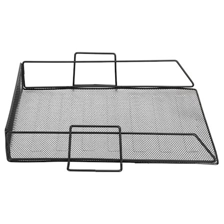 Skrivebordsarrangør i jern med hylle for dokumenter, brev og filer