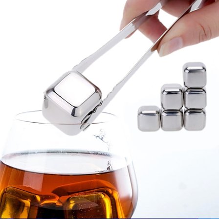 Rostfria Isbitar 6-pack - BPA-fri Rostfritt Stål