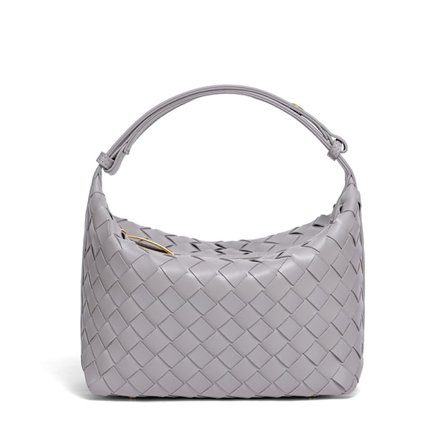 Håndvevd mote skulderveske - svart