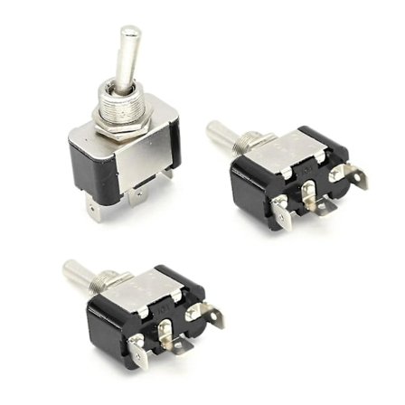 3 kpl Miniatyyri Päällä Pois Pieni Spst Vipukytkin Raskaaseen Käyttöön 10a 3-napainen Kytkin