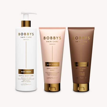 Body Wash & Body Scrub + Tan Lotion