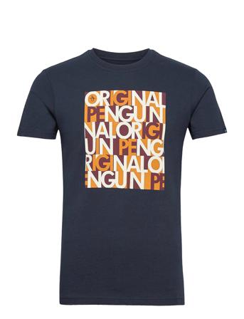Graphic Word Logo T-Shirt Blue Original Penguin