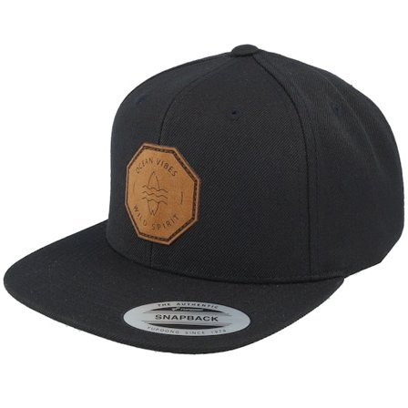 Wild Spirit - Schwarz snapback Cap - Ocean Vibes Engraved Patch Black Snapback @ Hatstore