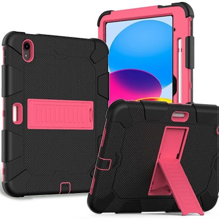 Kaksivärinen robotti iskunkestävä silikonisuojakotelo + suojakansi iPad 10. sukupolven 10.9 2022 -tabletille iPad 2025/2022:lle