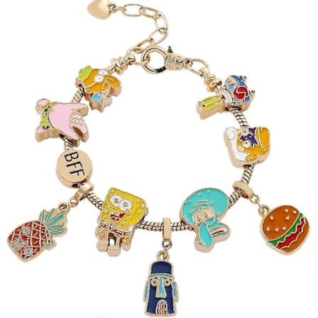 Dam Smycken Guldberlockarmband Pandora Inspirerad Stil m/Ros Silverfärg 19CM Hjärta Berlocker, Armband Y2K, Handsmycken, Armband för Kvinnor-