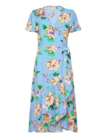 Yascimello 2/4 Midi Wrap Dress S. - Show Blue YAS
