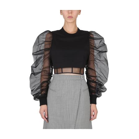 Alexander McQueen, Sweatshirts Czarny, Kobieta, Rozmiar: XS