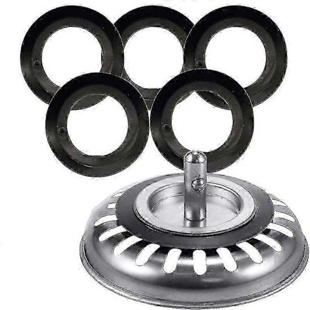 Kumitiivisteet viemärin siivilään, 5 kpl