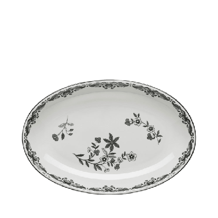 Rörstrand Serveringsfat Ostindia Svart Serveringstillbehör Flerfärgad 33X22 CM