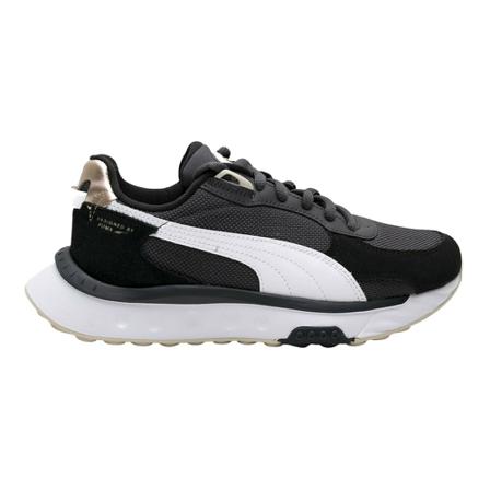 Puma Wild Rider Soft Metal Wn`s sneakers , Zwart , Dames , Maat: 38 EU