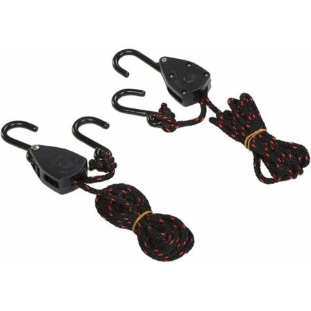 2 st kajak kanot båt rep trissa lås båge akter fäste rem rep justerbar hängare 1/8 tum 68 kg viktkapacitet