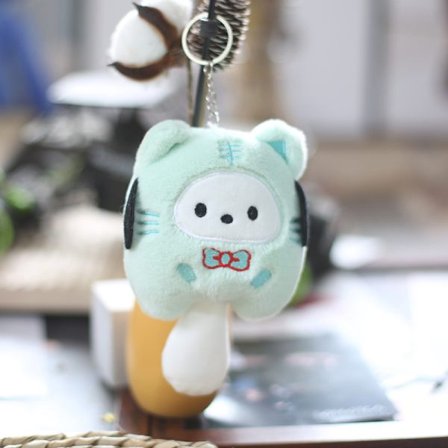 Sanrio Kuromi Plysj Animal Keychain Little Tiger Kuromi Melody