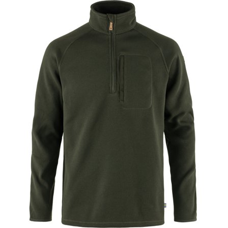 Fjällräven Övik Fleece Half Zip L - male - Deep Forest - Fleece