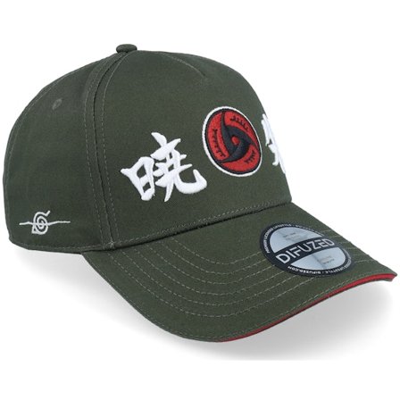 Difuzed - Grønn adjustable Caps - Naruto Shippuden Akatsuki Clan Green A-Frame Adjustable @ Hatstore