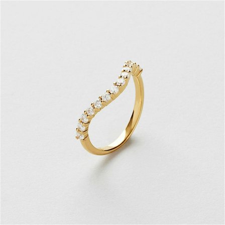 Bling Curve Ring