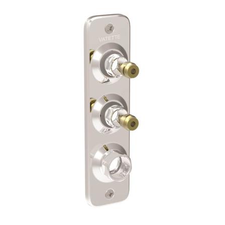Vatette V6 Koblingsbeslag 3-rør, 15 (1/2") 2x16 mm, Installation