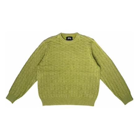 Stüssy, Round-neck Knitwear Zielony, Mężczyzna, Rozmiar: XL