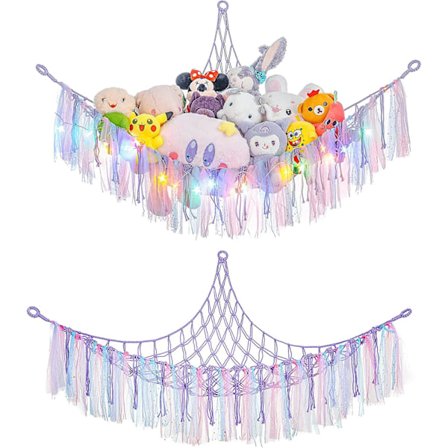 Kosedyr Hengekøye 140cm, Kosedyr Nett Eller Hengekøye Med Duske LED Stor