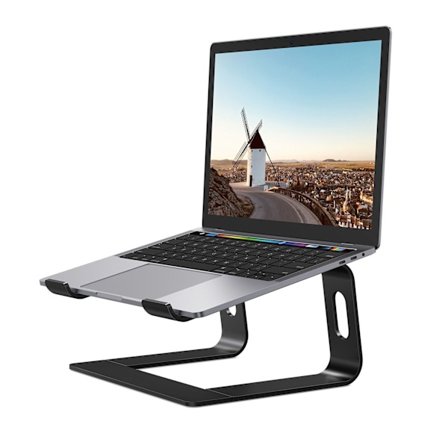 Laptopstativ, aluminiumdatorstativ, ergonomisk laptoplyft för skrivbord,