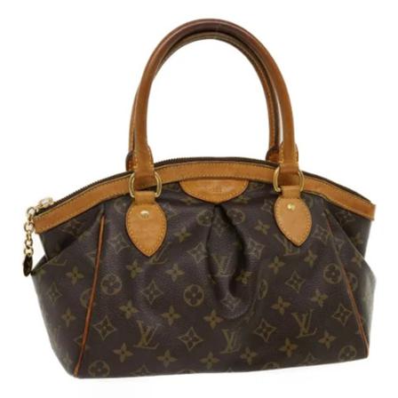 Louis Vuitton Vintage, Brown Canvas Louis Vuitton Handbag Bruin, Dames, Maat:ONE Size
