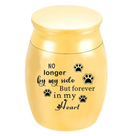 Anti-korrosion Kæledyr Begravelse Urne Engelske bogstaver Metal Familiemedlemmer Kæledyr Aske Kist til gave