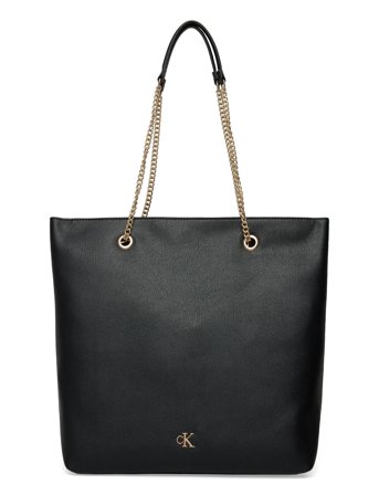 Calvin Klein | Minimal Monogram Chain Tote | ONE SIZE