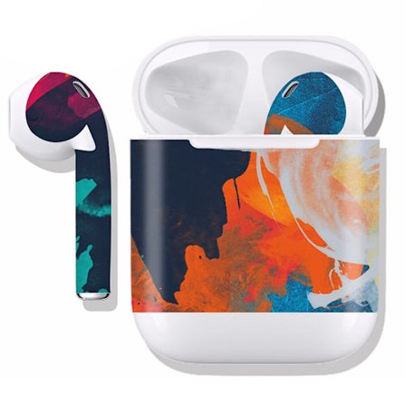 Klistermärke / Stickers för Apple AirPods - Röd