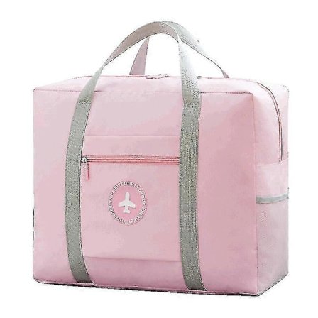 Reisevesker, 45x36x20, Sammenleggbar Gym Skulderveske, Sportsbag, Håndholdt Reiseveske, 40L (Rosa)