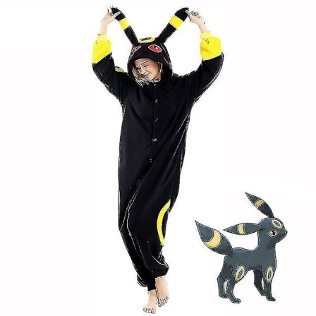Umbreon Costume Helkroppspyjamas Halloween Christmas One-piece Kigurumi For Men Women