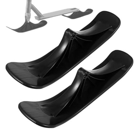 Universelt snesportskonverteringssæt til ski-scooter transformation, alsidig udendørs brug på skråninger og bakker, sort design