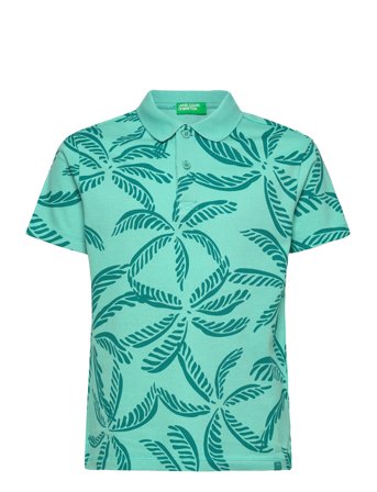 United Colors of Benetton H/S Polo Shirt - Green - 130