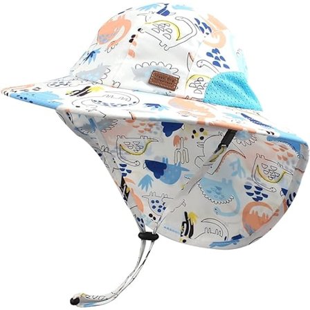 Passer for alderen 2-6 år - Baby Sommerhatter Jente Gutt Barn Lue UV-beskyttelse Solhatt for Småbarn Strand Vandring Lue