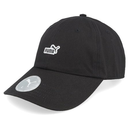 Puma - Noir unconstructed Casquette - Essential No. 1 Logo Patch Bb Cap Black Dad Cap @ Hatstore